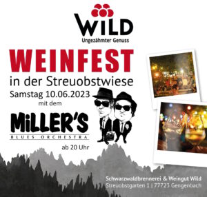 Weinfest in der Streuobstwiese @ Brennerei und Weingut Wild
